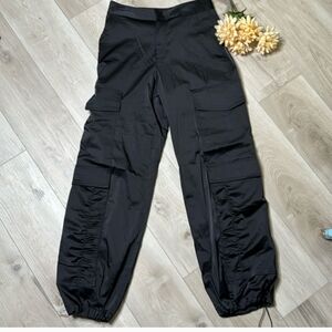 Zara satin cargo pants